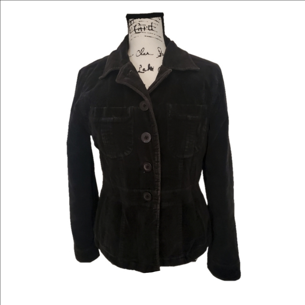Steve Madden | Black Quilted Velvet Metro Moto Style Jacket - Size: Large
